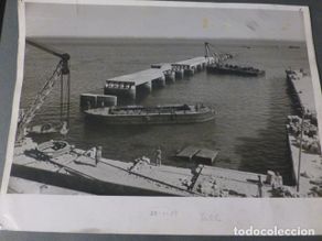 Fotografia antica: LA CORUÑA OBRAS DIQUE DEL PUERTO ANTIGUA FOTOGRAFIA AÑOS 50 24 X 18 CMTS